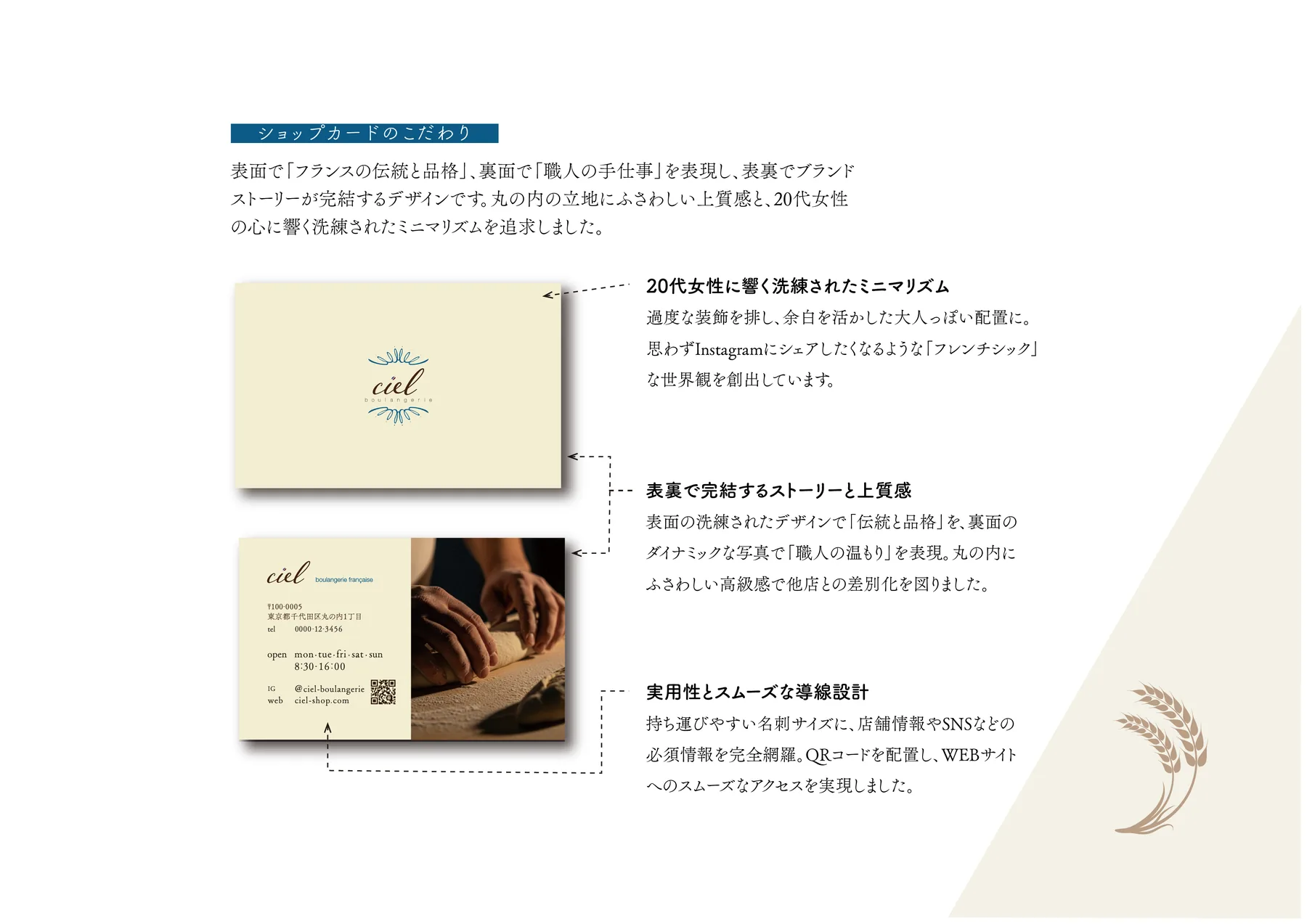 フランスパン専門店「ciel」 制作紹介 3／3